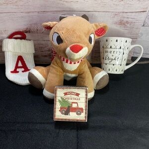 Adorable Rudolph the red nosed reindeer character! Christmas bundle!